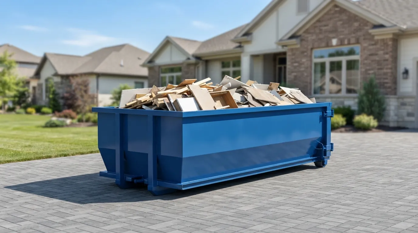 20 yard dumpster rental from our Sugar Land fleet